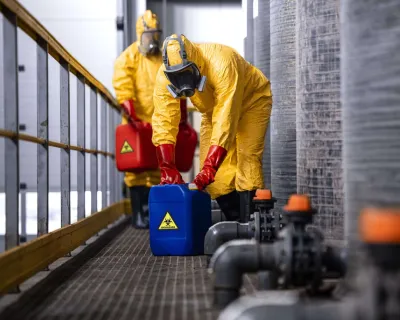 A team performing emergency cleanup.