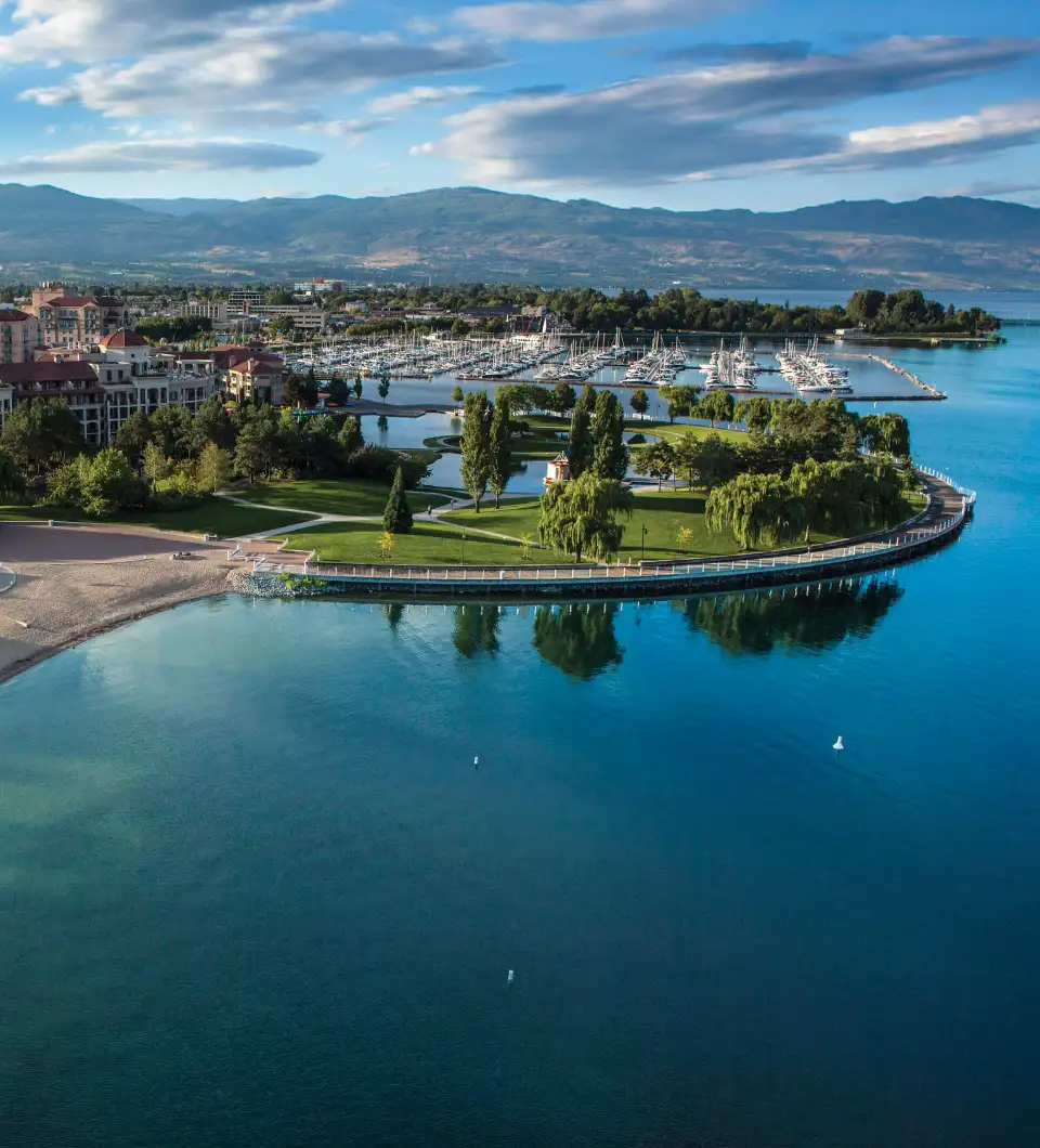 The city of Kelowna, British Columbia.